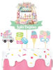 Kürdan Pasta Üstü Yaz Teması Makaron 5 Parça - 1