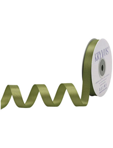 Kurdele Saten 1 Cm 10 Metre Haki Yeşil - 