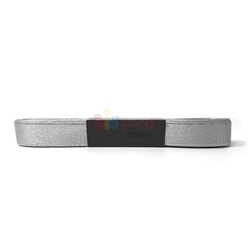 Kurdele Saten 1 Cm 10 Metre Simli Gümüş - 2