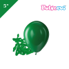 Lateks Pastel Balon 5 inç 100 Parça Koyu Yeşil - 1