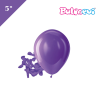 Lateks Pastel Balon 5 inç 100 Parça Mor - 1