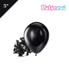 Lateks Pastel Balon 5 inç 100 Parça Siyah - 1