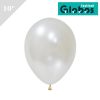 Lateks Metalik Balon 100 Parça Beyaz 10 İnç Globos - 1