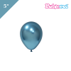 Lateks Krom Parlak Balon 5 İnç 100 Parça Mavi - 1
