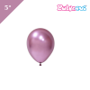 Lateks Krom Parlak Balon 5 İnç 100 Parça Pembe - 1