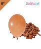 Lateks Pastel Balon 5 inç 100 Parça Karamel - 1
