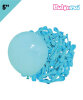 Lateks Pastel Balon 5 inç 100 Parça Turkuaz - 1