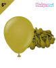 Lateks Pastel Balon 5 inç 100 Parça Zeytin Yeşili - 1
