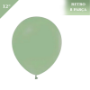 Retro Lateks Balon 12 inç 8 Parça Okaliptus ( Eucalyptus) - 1