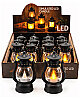 Ledli Fener Gaz Lambası Model Pilli 13 Cm Siyah 12 Parça - 1