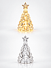 Mum Ledli Kristal Model Yıldız Tepelikli Gün Işığı 6 cm - 1
