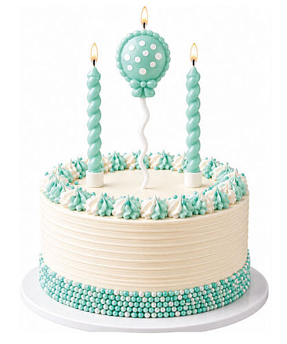 Mum Uçan Balon 3'lü Makaron Yeşil - 