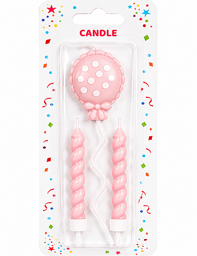 Mum Uçan Balon 3'lü Makaron Pembe - 3