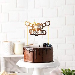 Kürdan Pasta Üstü İyi ki Doğdun Varaklı Kürdan - 2