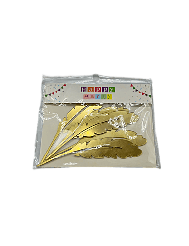Pasta Üstü Plexi Dekor Süs Tek Tüy Model 5 Parça - 2