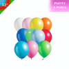 Pastel Lateks Balon 12 İnç 8 Parça Karışık - 1