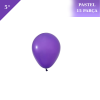 Lateks Pastel Balon 5 inç 15 Parça Mor - 1
