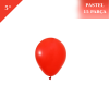Lateks Pastel Balon 5 inç 15 Parça Kırmızı - 1