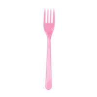 Plastik Çatal Pembe / 25 Parça - 1