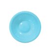 Plastik Yuvarlak Salata Kasesi Mavi 6 Parça - 1