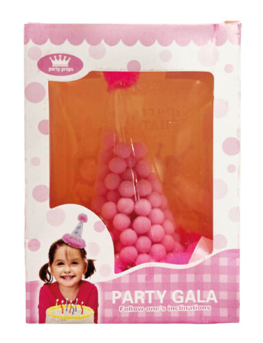 Ponponlu Şapka Asetatlı Model Pembe - 2