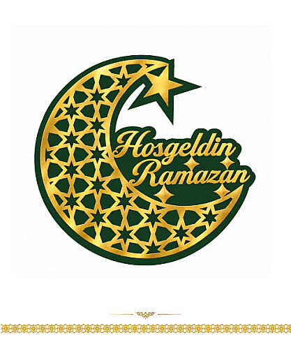 Ramazan Dekoratif Süs Varaklı 30 cm - 