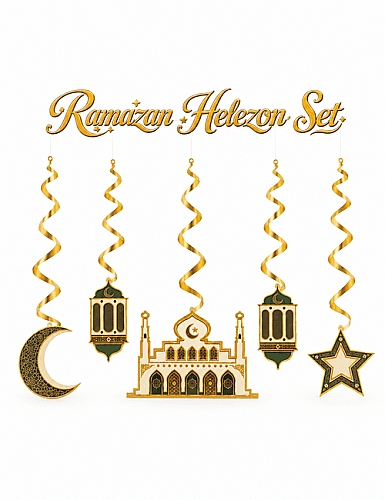 Ramazan Figürlü Helezon Set 5 Parça - 