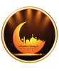 Ramazan Temalı Sticker Hilal Temalı Kızıl Zemin 30 Cm - 1
