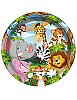 Lisanslı Safari Karton Tabak 23 Cm 8 Parça - 1