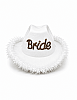 Şapka Kovboy Bride Taşlı Lüx Beyaz - 2