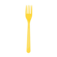 Plastik Çatal Sarı / 25 Parça - 1