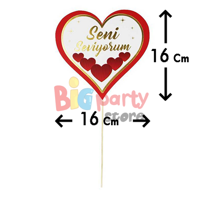 Konuşma Balonu Seni Seviyorum Varaklı 5 Parça - 3