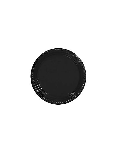 Plastik Tabak Siyah 22 Cm / 25 Parça - 2