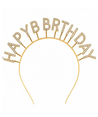 Taç Metal Happy Birthday Yaylı Altın - 