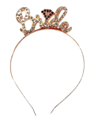 Taç Metal Pembe Taşlı Bride Rose Gold - 