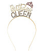 Taç Metal Taşlı Birthday Queen Altın - 1