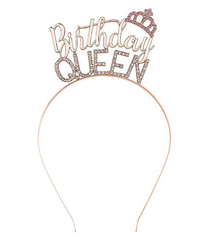 Taç Metal Taşlı Birthday Queen Rose - 