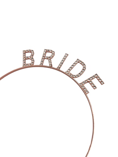 Taç Metal Taşlı Bride Rose Gold - 2