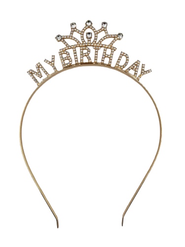 Taç Metal Taşlı My Birthday Altın - 