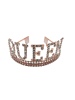 Taç Metal Taşlı Queen Lüks Rose Gold - 1