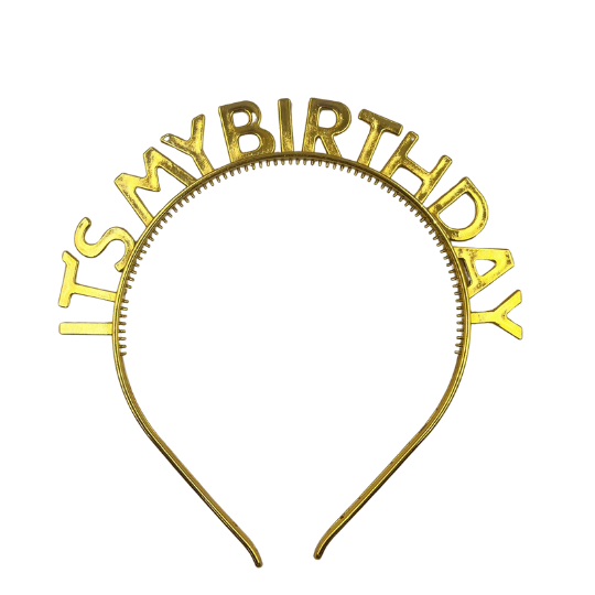 Taç Plastik Its My Birthday Altın - 