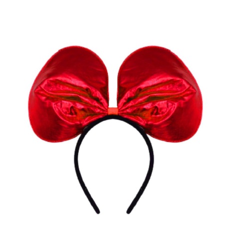 Taç Saten Parlak Minnie Kırmızı - 