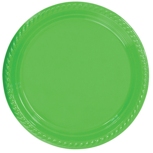 Plastik Tabak Yeşil 22 Cm / 25 Parça - 2