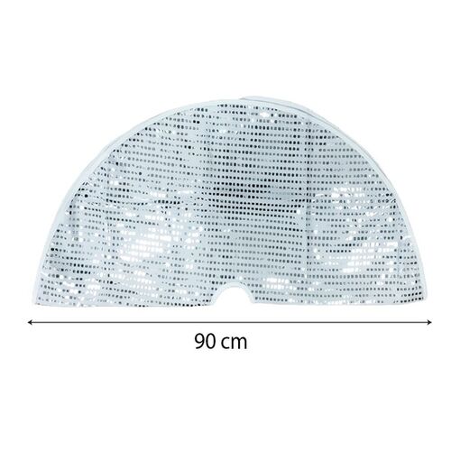 Yılbaşı Ağaç Örtüsü Pullu Payetli Gümüş 90 cm - 2