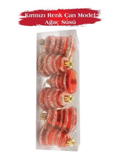 Yılbaşı Ağaç Süsü Çan 7 Cm 6 Parça - 2