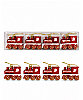 Yılbaşı Ağaç Süsü Tren Model 7 x 6 Cm 4 Parça - 1