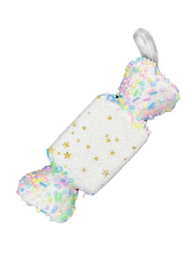 Yılbaşı Ağaç Süsü Şeker Beyaz 15 Cm - 