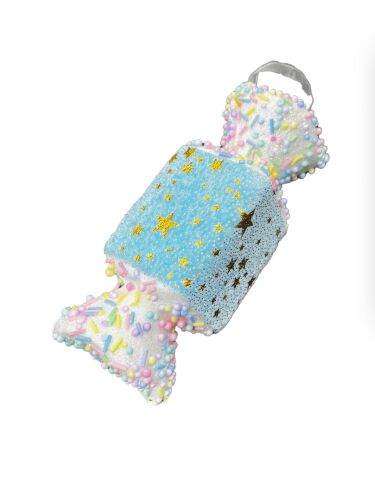 Yılbaşı Ağaç Süsü Şeker Mavi 15 Cm - 