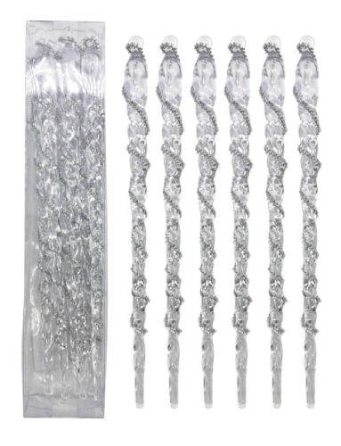 Yılbaşı Ağacı Süsü Sarkıt Model 22 Cm 6 Parça - 