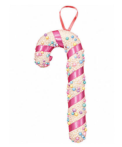 Yılbaşı Baston Şeker Köpük 17 Cm Lila - 